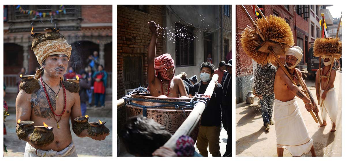 Glimpses of Madhav Narayan procession in Lalitpur (With Photos)