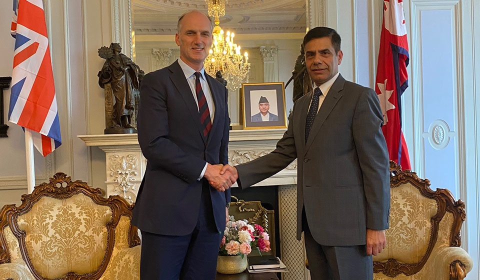 British Minister holds meeting with Nepali Ambassador Acharya to discuss ex-Gurkhas issue