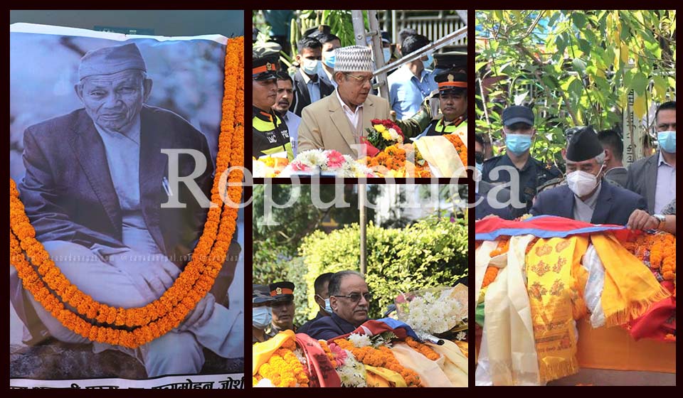 Politicians, artists pay last tribute to centenarian Joshi