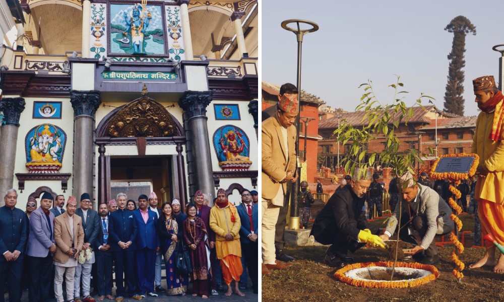Indian External Affairs Minister Jaishankar seeks blessings at Pashupatinath Temple