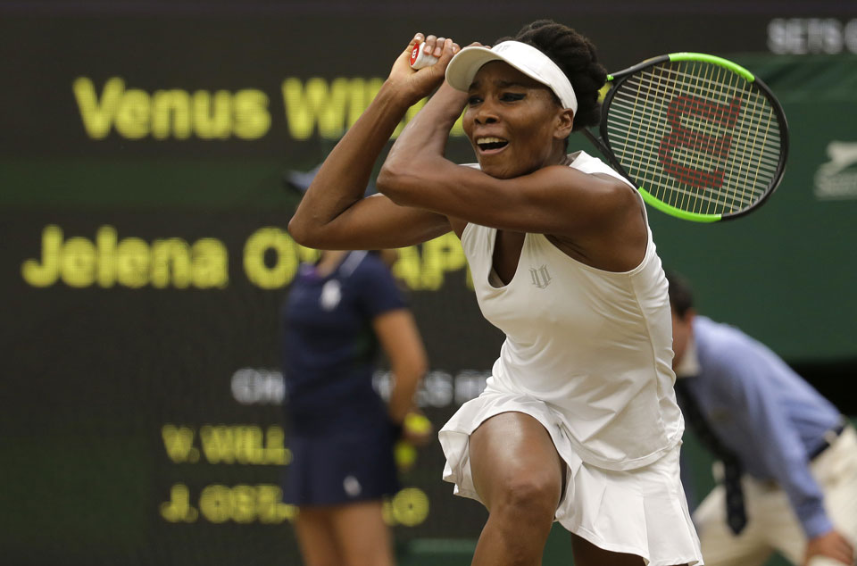 At 37, Venus Williams into 10th Wimbledon semi; Konta next