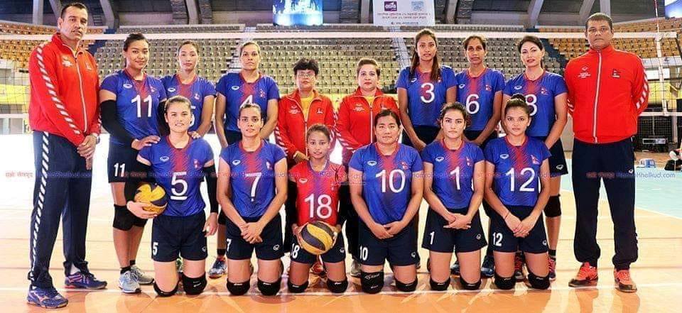 Nepali team secures historic win in volleyball championship