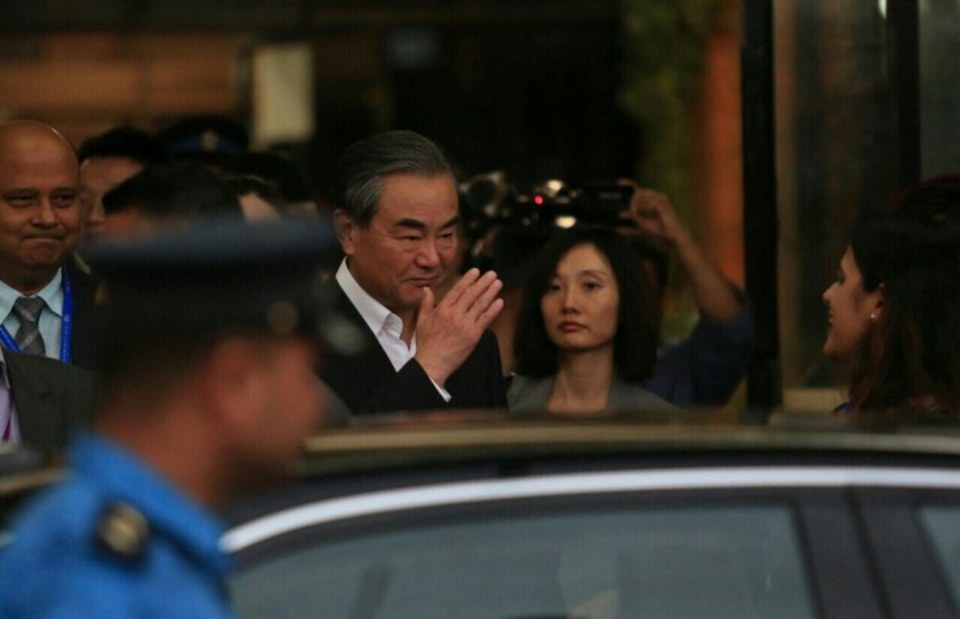 Chinese Foreign Minister arrives in Kathmandu on three-day visit (with photos)