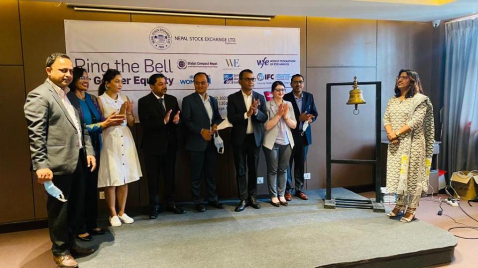IFC and Nepal Stock Exchange ring the bell for gender equality