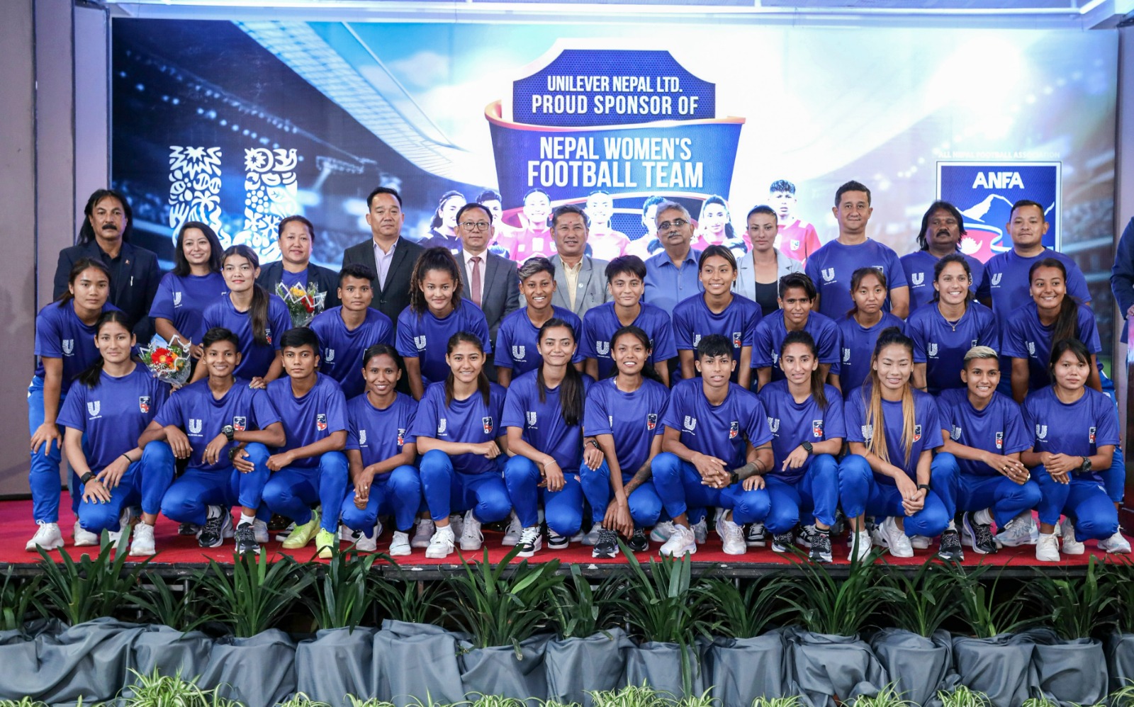 Unilever Nepal joins hands with ANFA to support the Nepal women's football team