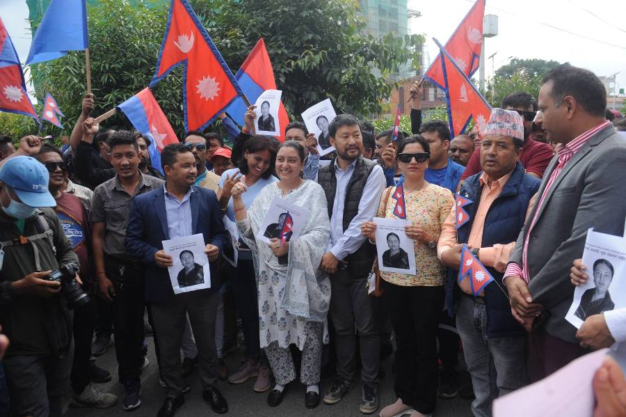 Youth Association Nepal stages rally in support of President