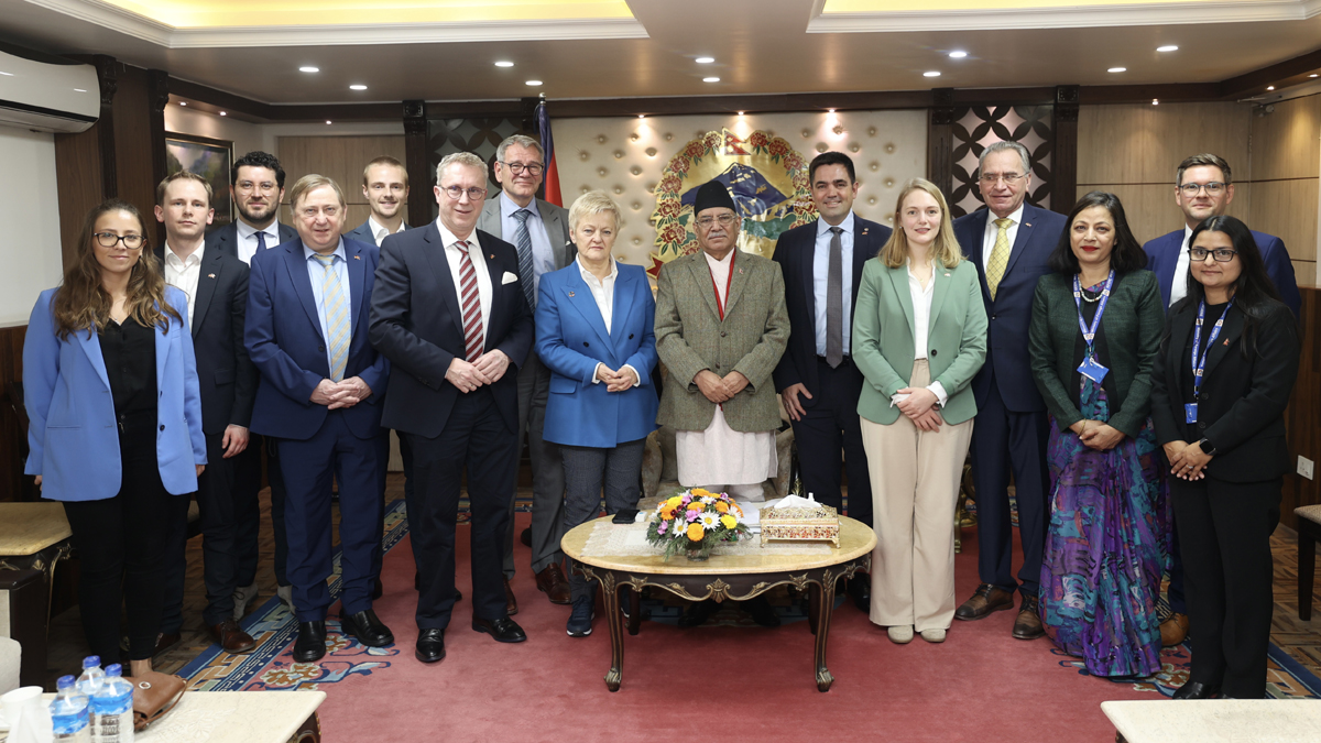 German parliamentary delegation in Kathmandu for a four-day visit to Nepal