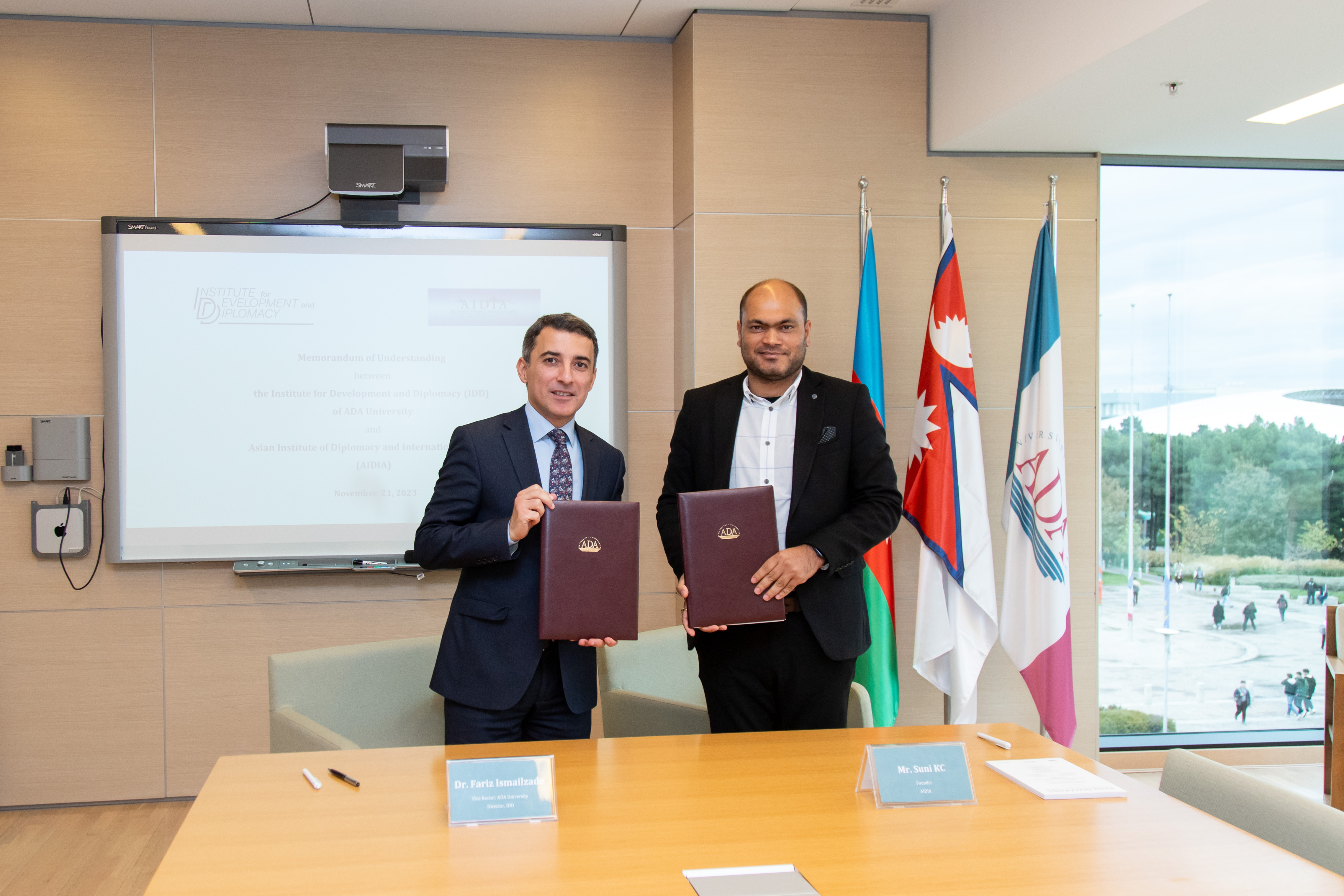 AIDIA and the Institute for Development and Diplomacy of ADA University sign MoU to deepen cooperation