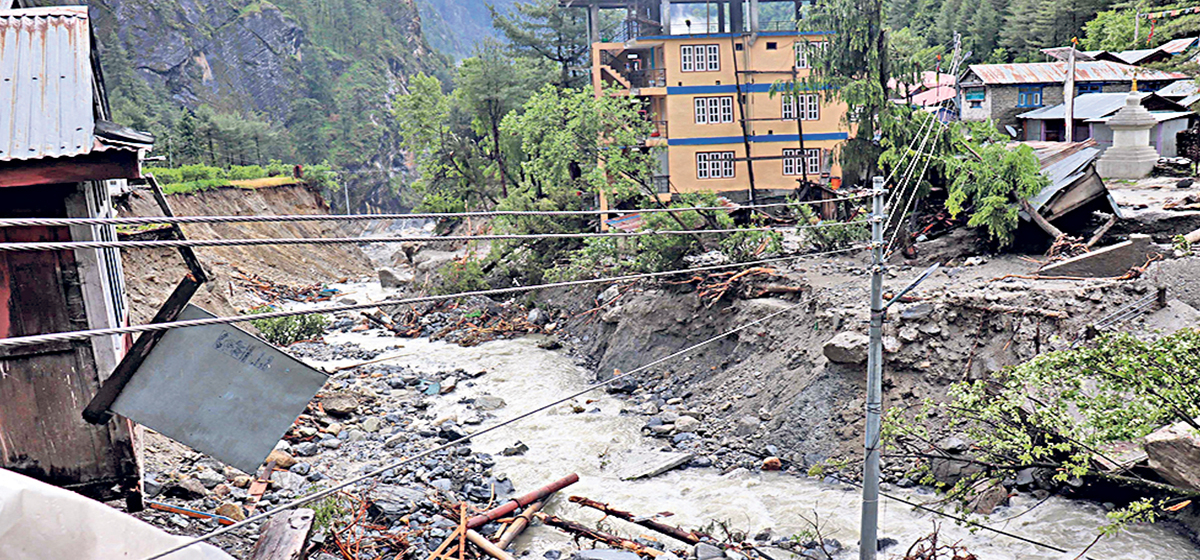 Manang students deprived of education as schools affected heavily by continuous floods