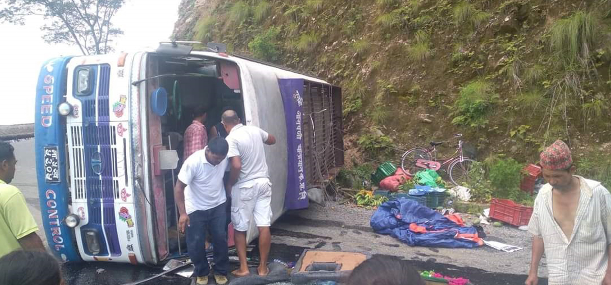 20 injured in bus accident in Gorkha