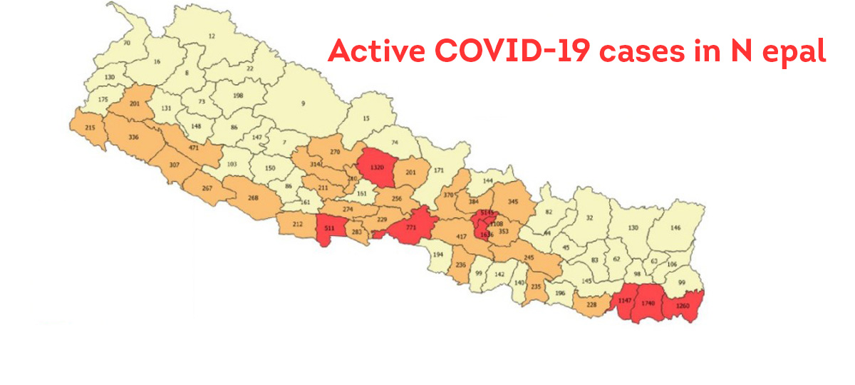 These nine districts still have 500 plus active COVID-19 cases each, Karnali Province least-affected