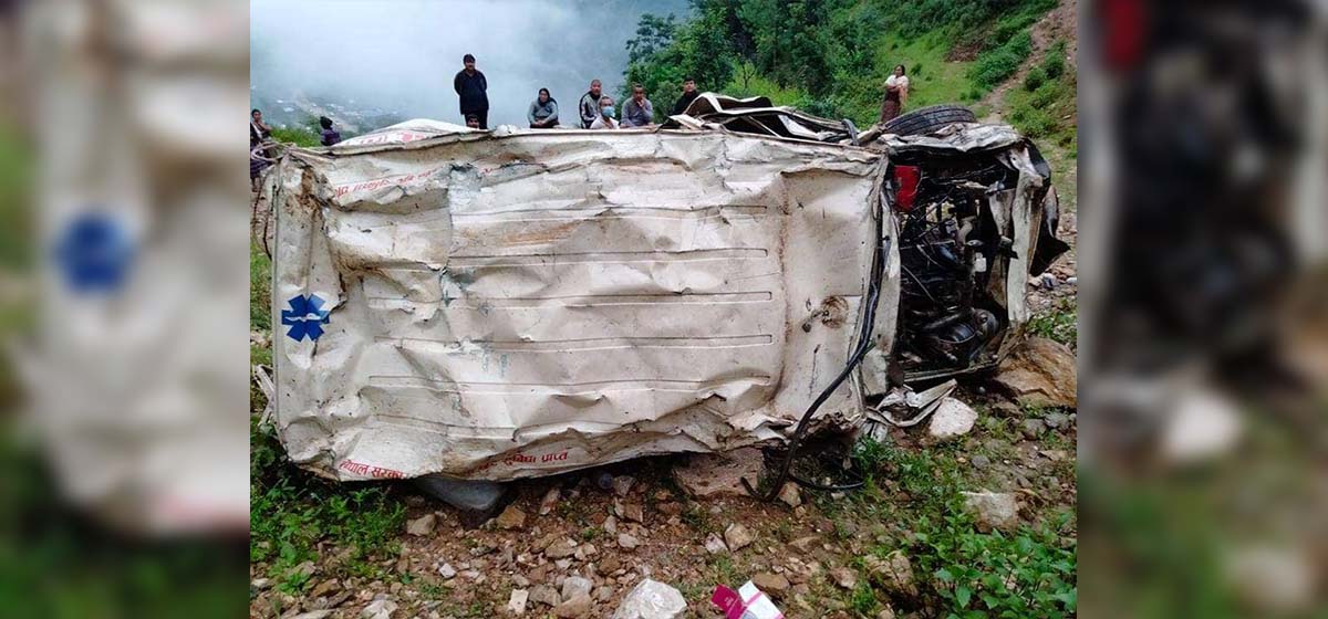 One dies in ambulance accident in Rolpa