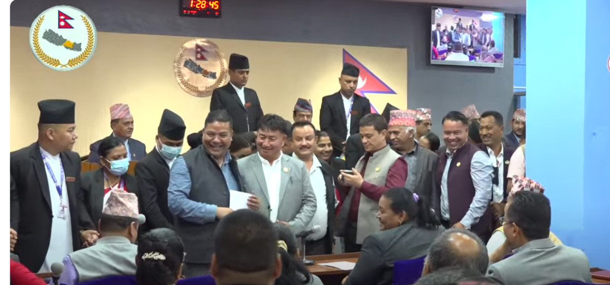 Opposition parties disrupt Bagmati Province Assembly meeting