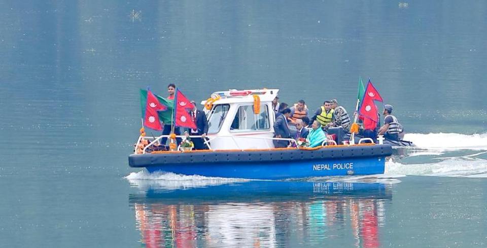 Bangladesh President takes boat ride on Fewa Lake in Pokhara (with photos)