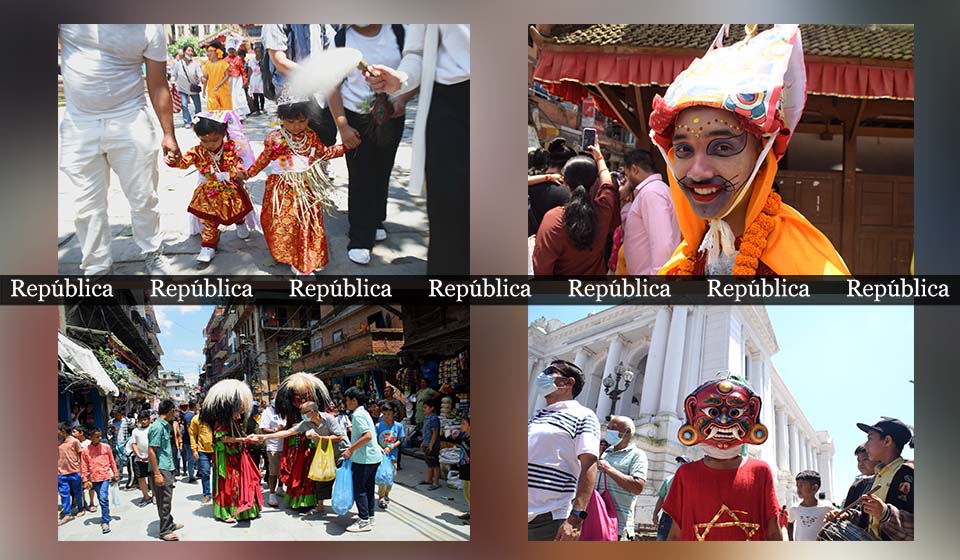 IN PICS: Gaijatra being celebrated across Kathmandu Valley today
