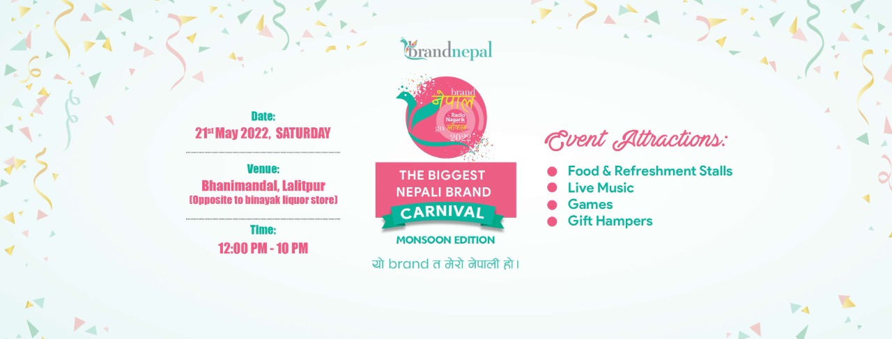 Monsoon edition of ‘Brand Nepal Go Local’ carnival to be held in Lalitpur on May 21