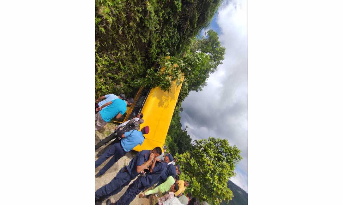 One dead and 29 injured in school bus accident in Pokhara (Update)