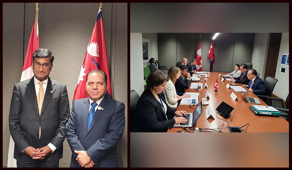 Foreign Secy Paudyal requests Canada govt to make arrangements to issue visa in Kathmandu