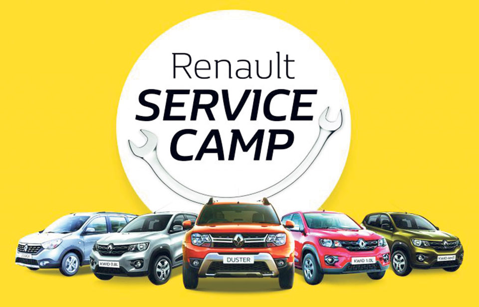 Service camp for Renault cars