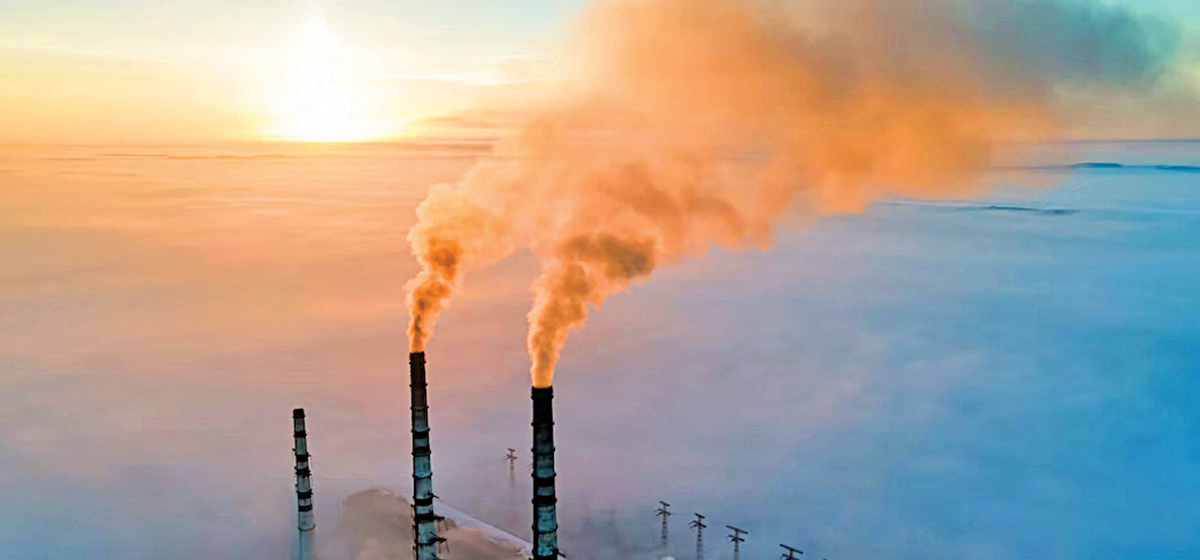 The year 2022 records the highest amount of carbon dioxide gas emission