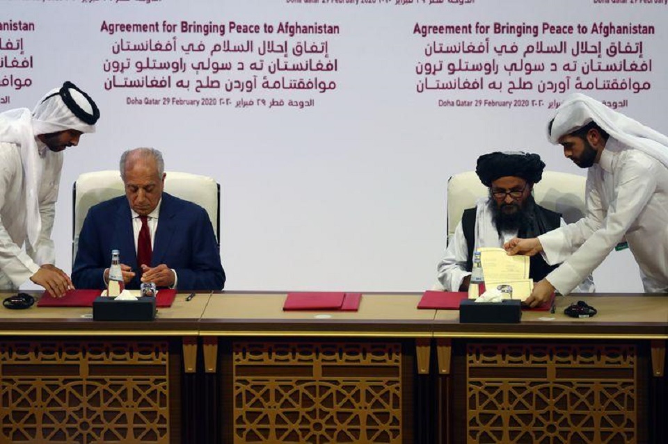 U.S.-Taliban sign historic troop withdrawal deal in Doha