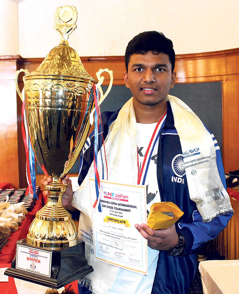 Bharathakothi wins int’l chess tournament