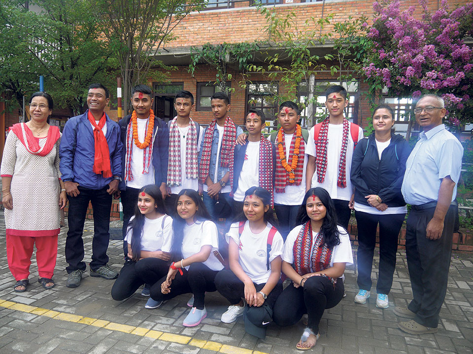 Nepali students set for China