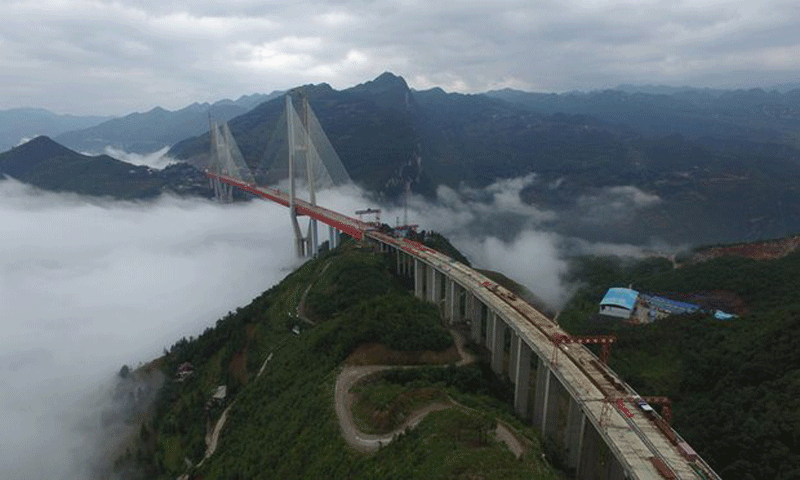 World’s highest bridge nears completion in China