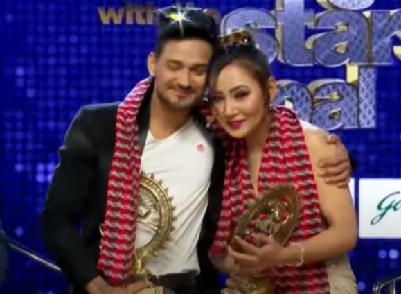 Sumi Moktan and Viju Parki win title award of 'Dancing with the Stars Nepal'