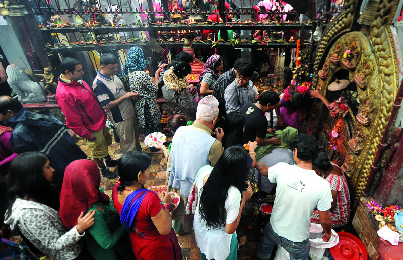 Devotees throng goddess shrines to observe Maha Astami