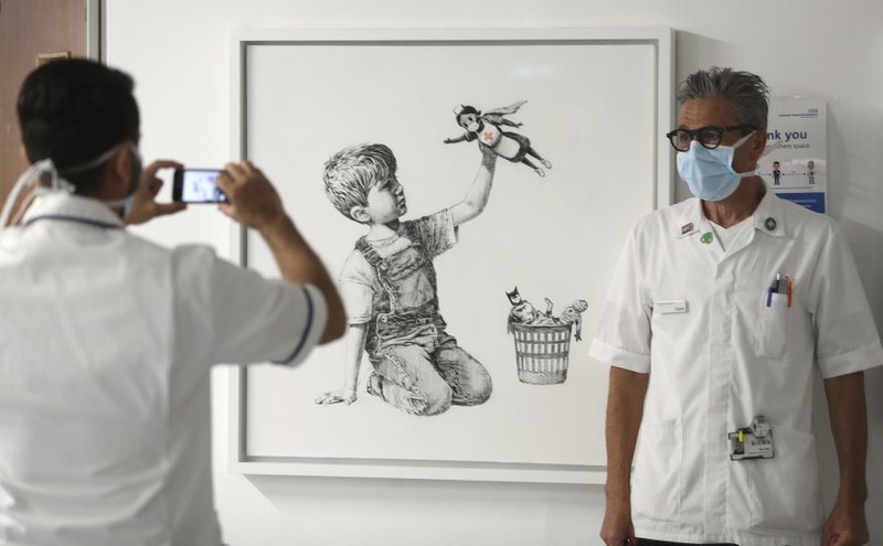 Banksy painting raises $23 million for UK health charities