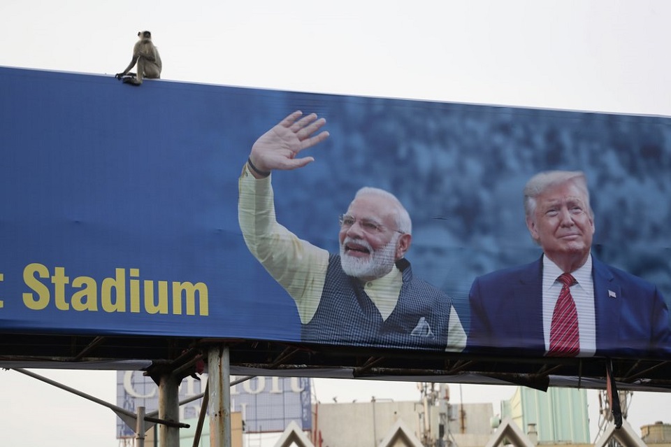 At Trump’s India rally, Modi bets on bolstering his image