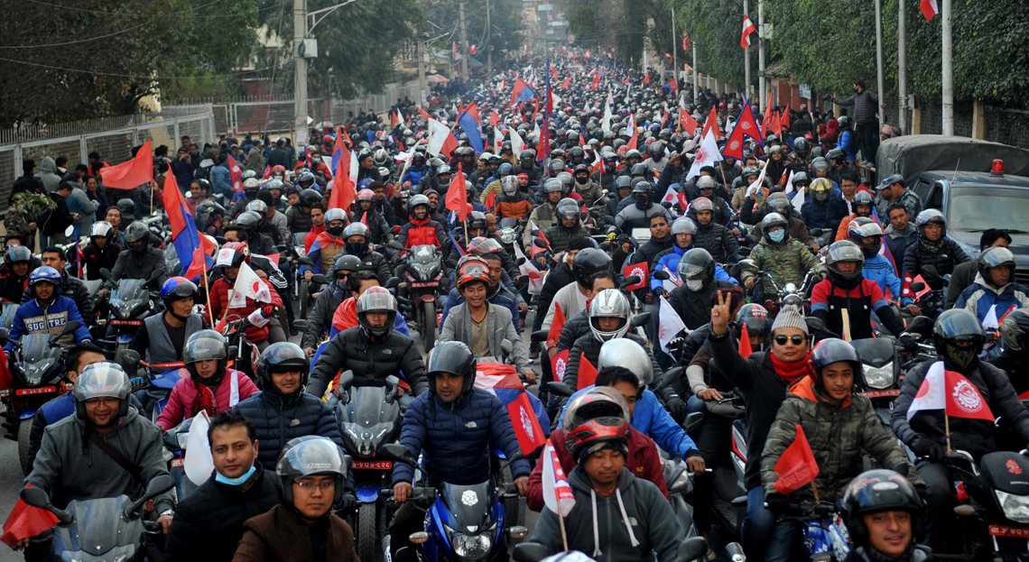 Opposition parties hit the streets in a bid to show strength