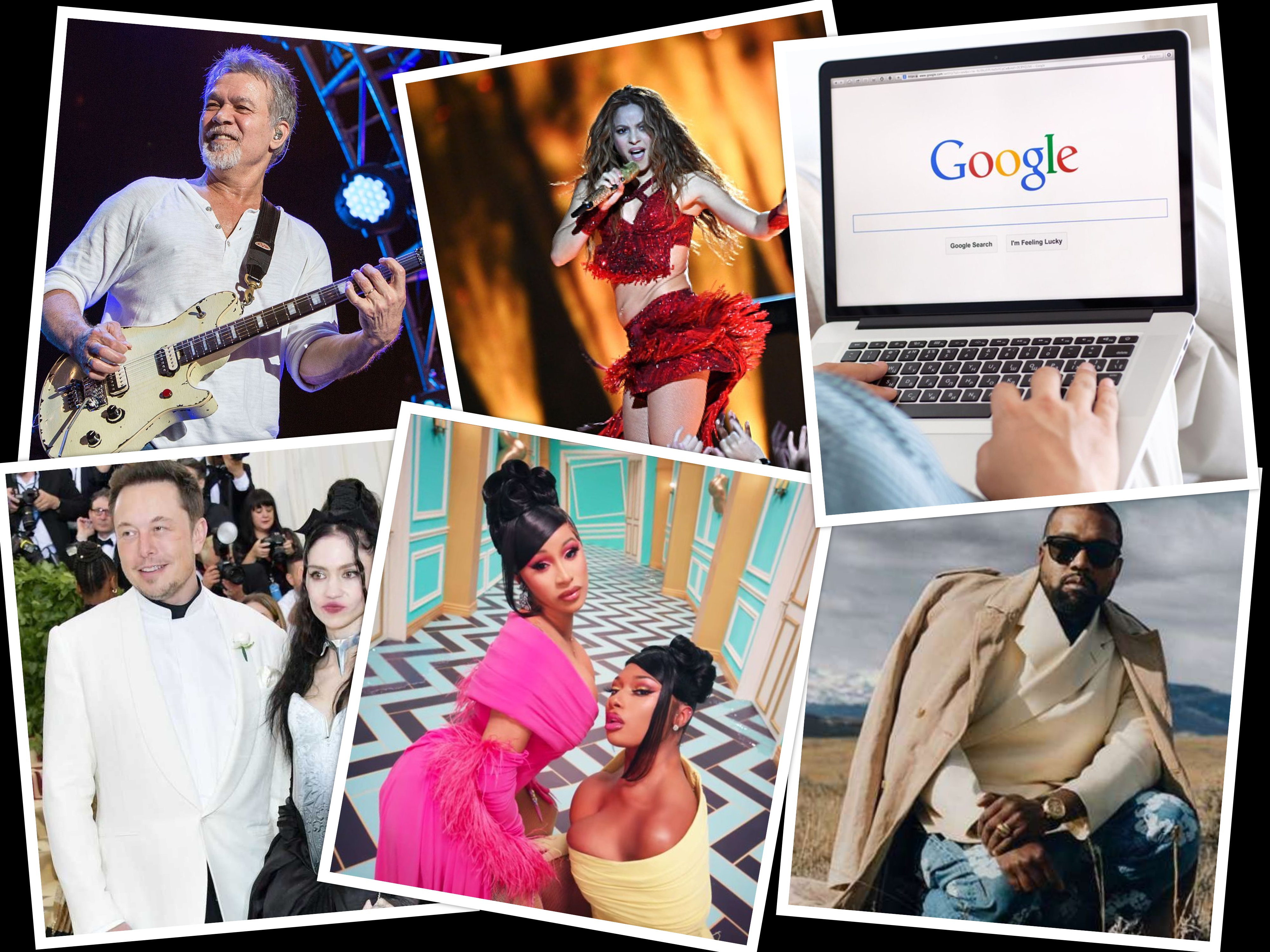 2020's Most searched for artists on Google