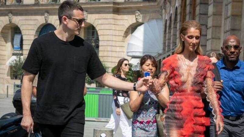 Celine Dion risked wardrobe malfunction in Paris