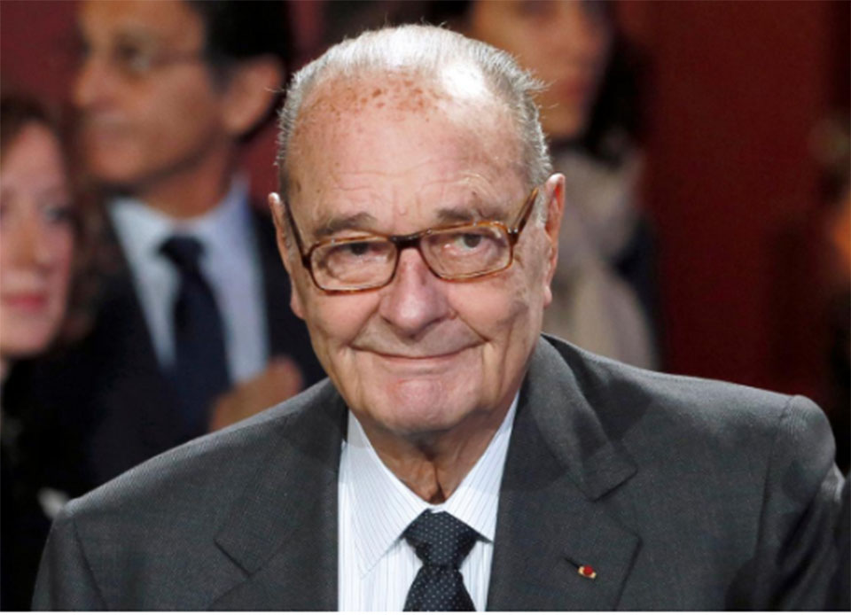 Former French President Chirac has died, confirms son-in-law