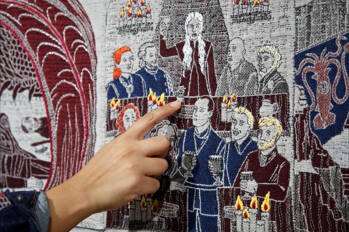 Fire and thread: Bayeux-inspired 'Game of Thrones' tapestry unveiled in France