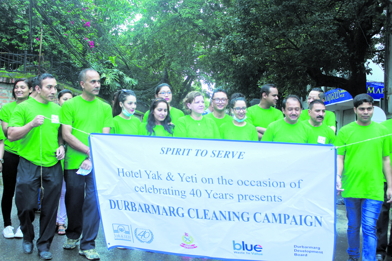 Hotel Yak and Yeti team up for cleaning drive