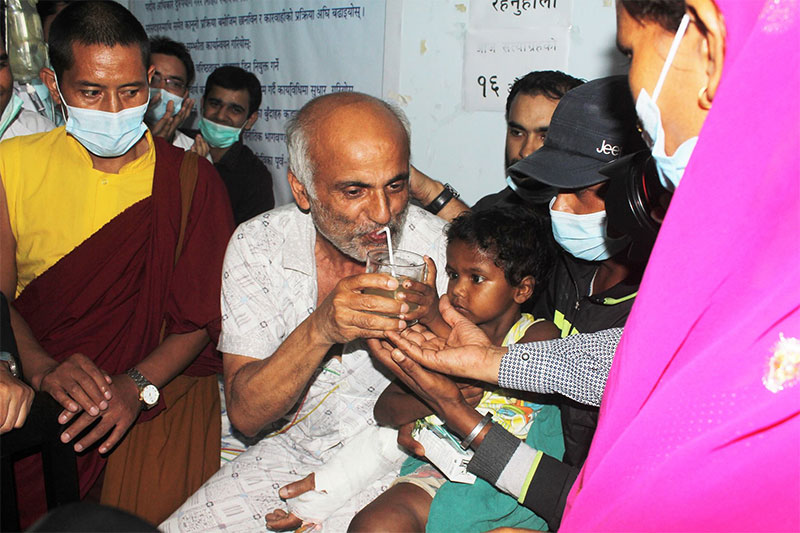 Dr Govinda KC breaks hunger strike