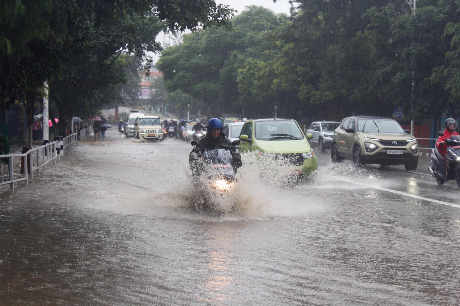 Heavy rainfall hits various areas of Kathmandu Valley (In Pictures)