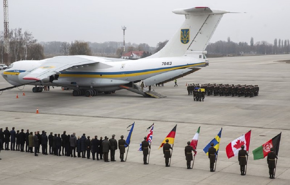 Bodies of 11 Ukrainians killed in Iran plane crash sent home