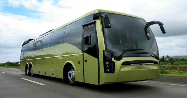 Five luxury tourist buses operate