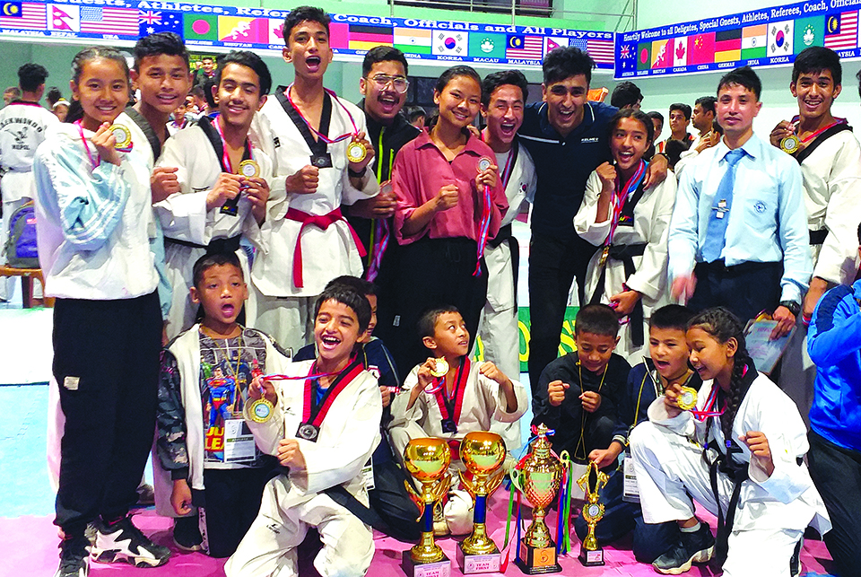 Nepal’s United Dojang wins Kathmandu International Taekwondo Championship