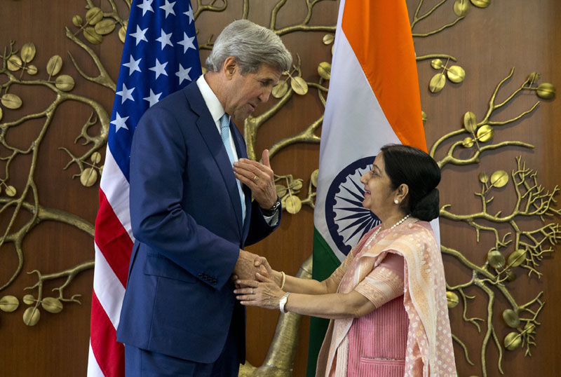 Kerry in India for strategic, commercial talks