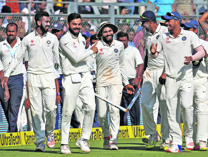 India demolishes England to clinch Test series