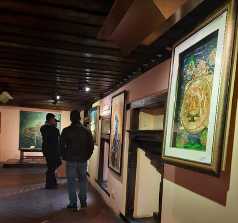 Korea and Nepal Convergence Art Exhibition on display