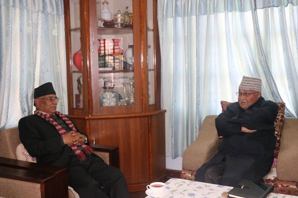 Oli, Dahal focused on party unity and NA election