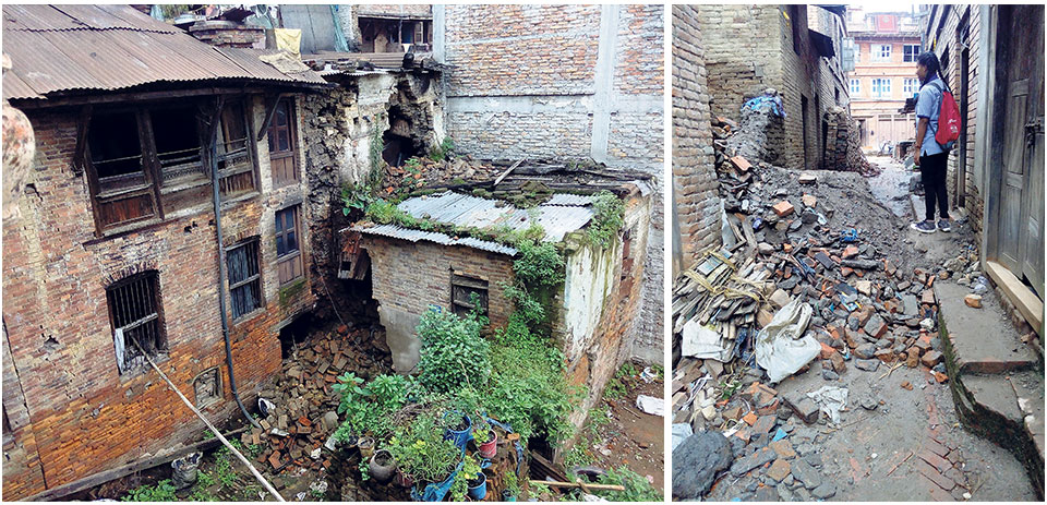 Monsoon threatens quake-damaged houses