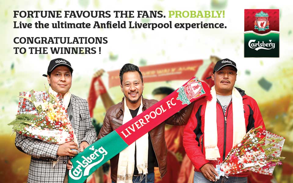 Carlsberg sending three lucky draw winners to Liverpool