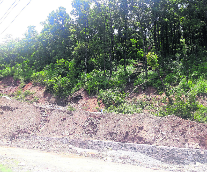 Matepani gumba at high risk of landslide